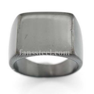FSR05W24B engravable plain Square signet ring
