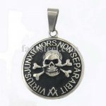 FSP16W80 cross bone skull masonic pendant