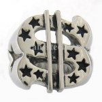 FSR10W85 DOLLAR shape cutout stars Ring