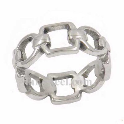 FSR12W02 Square oval rope Chain band Ring