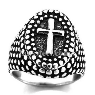FSR14W15 dotted oval cross ring