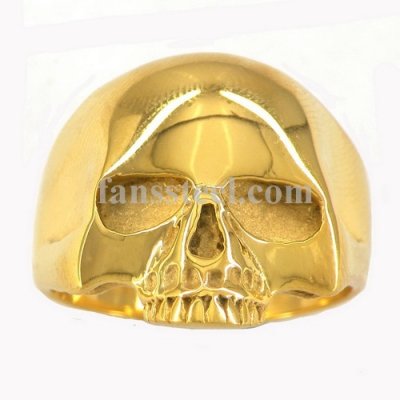 FSR08W46G ghost skull BIKER ring