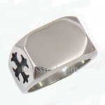 FSR13W50 christ cross band signet ring