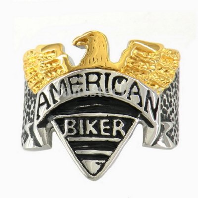 FSR10W13 eagle American biker ring