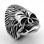FSR07W92 flame angry Ghost Skull skeleton gothic Ring