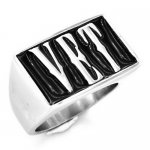 3SBSL Customized 3 Letters Name ring Personalized Initials Monogram Gift