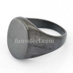 FSR06W21B engravable plain oval signet ring