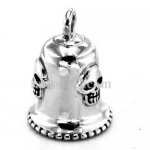 FSP17W93 diamond 13 skull rider bell biker Pendant