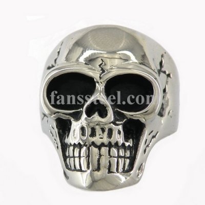 FSR08W30 Skull Ghost Medallion Ring