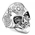 FSR14W95 sunflower helmet skull ring 