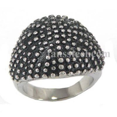 FSR08W36B Dome Caviar Cocktail Ring