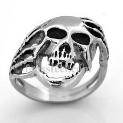 FSR08W97 hand claw skull gothic ring