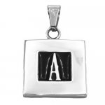 1letterp customized single letter initials pendant