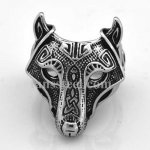 FSR14W74 Animal wolf ring