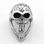 FSR07W72 Skull Medallion skeleton gothic Ring