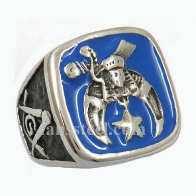 FSR11W39BL2 enamel shriner masonic Ring