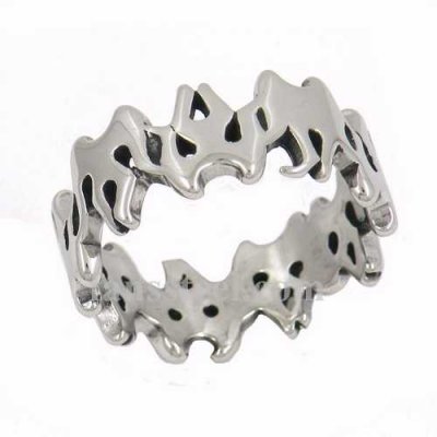 FSR14W07 flame link band Ring