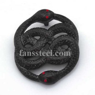 FSP16W98B Annular snake masonic pendant