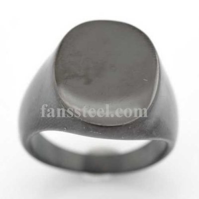 FSR06W21B engravable plain oval signet ring