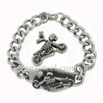 FST00W15 Skull riding motor cycle biker pendant bracelet sets
