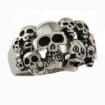 FSR08W17 multi skulls ring