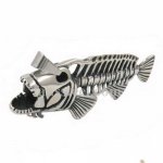 FSP17W65 Fish skeleton pendant