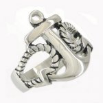 FSR10W99 military marine anchor with rope ring
