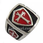 FSR10W36R Shield Knights Templar Cross  ring