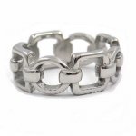 FSR12W02 Square oval rope Chain band Ring 