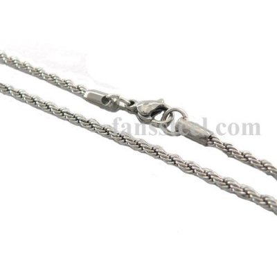 FSCH00W50 rope chain twist rope necklace
