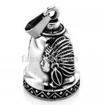 FSP17W98 Indian Chief head RIDER bell biker Pendant