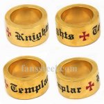 FSR11W46G knights templar cross ring