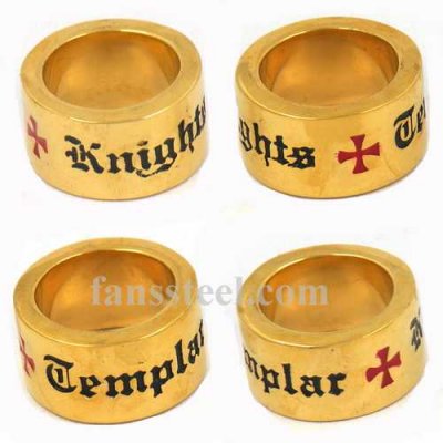 FSR11W46G knights templar cross ring