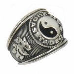 FSR14W13 Chinese Taoism Yin yang symbol ring