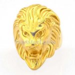 FSR09W18G king lion Leo animal ring 