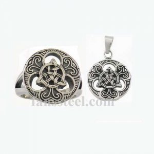 FST00W22 flower nature ring ring pendant sets