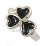 FSR12W61 enamel heart flower love ring