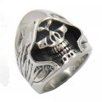FSR13W17 reaper ghost skull biker ring