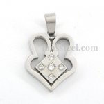 FSPR14010 heart hold the diamond pendant