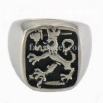 FSR10W83 Filand Leo lion signet ring 