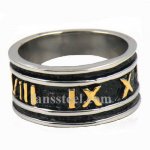 FSR02W00G Rome Number band Ring 