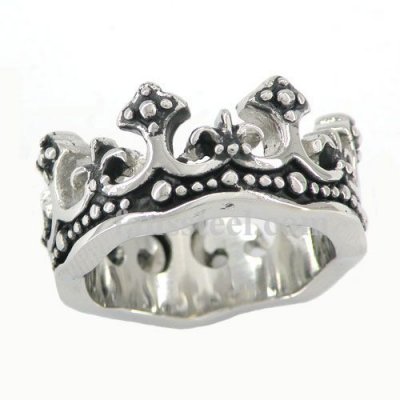 FSR07W84B Flower Princess Crown Ring