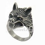 FSR12W06 super S wolf animal ring