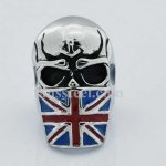 FSR13W12 flag mask skull ring