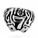 FSR10W86 flame lucky seven gamble dice ring