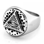 FSR20W34 triangle all seeing eye god's miracle ring