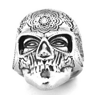 FSR14W95 sunflower helmet skull ring