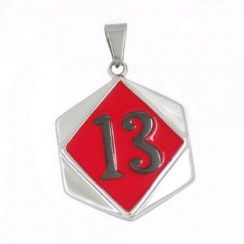 FSP17W25BR number thirteen biker pendant