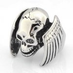 FSR13W63 Wings skull biker ring