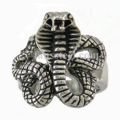 FSR09W97 cobra king snake ring